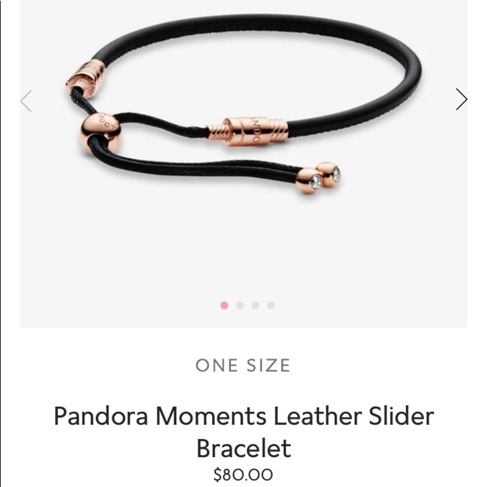 Pandora Moments Leather Bracelet
